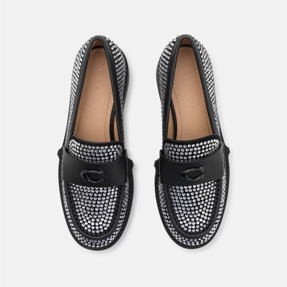 Coach Leah Loafer w/ Crystal - NWT